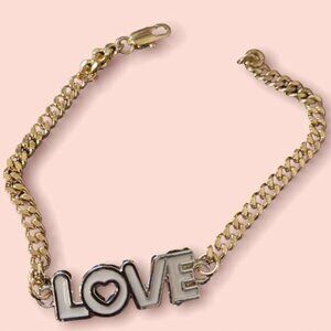 14k gold-filled love bracelet